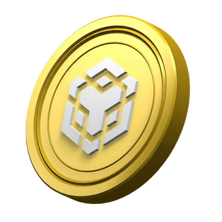 Nell’area della fiducia della community compare un elemento decorativo della moneta Binance BNB